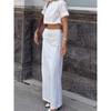 Fashion Summer Fashion New round Neck Midriff-Baring Vest Skirt Suit Tank Top and Skirt Set