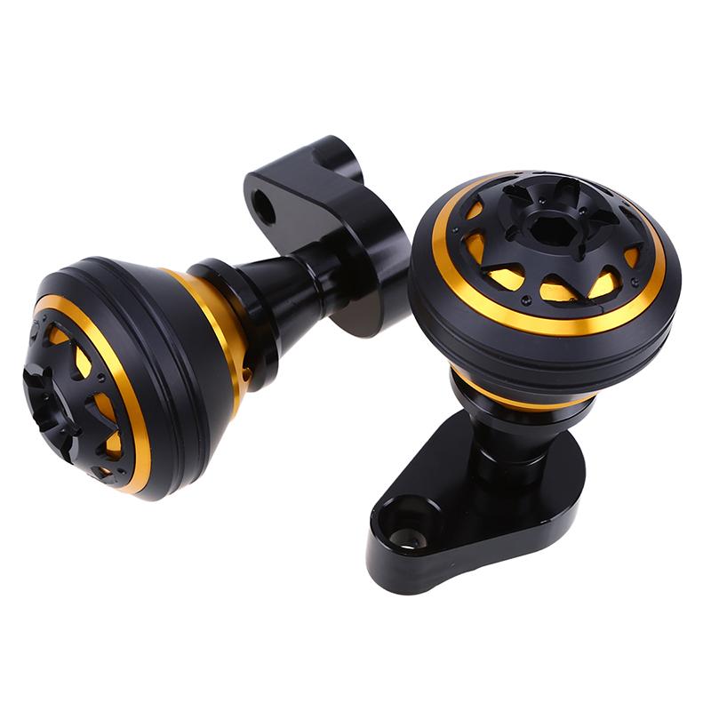 1 Pair Motorcycle Frame Slider Protectors For Yamaha R1 2004-2006 Scooter Falling Protector Aluminum Gold