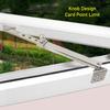 Aluminium Feststellset Manueller Fensteröffner Stange Edelstahl Schwerlast Drehflügelfenster Scharnier Verstellbar Teleskopierbar