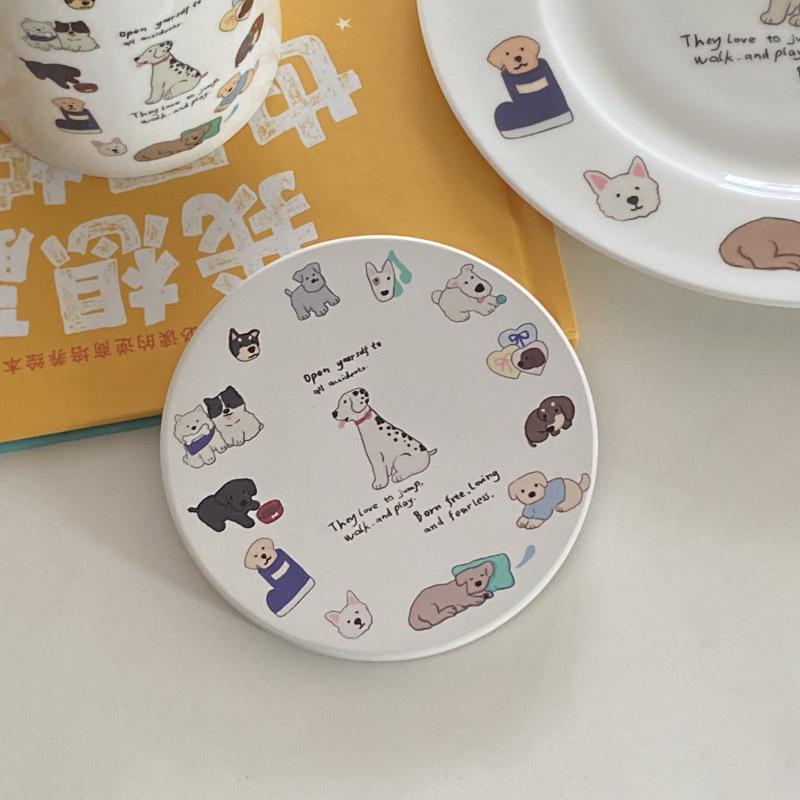 The Puppy Told Me To Drink More Water, The Clock Puppy Atmosphere Repair Hook Ceramic Cup Coffee Cup Gift