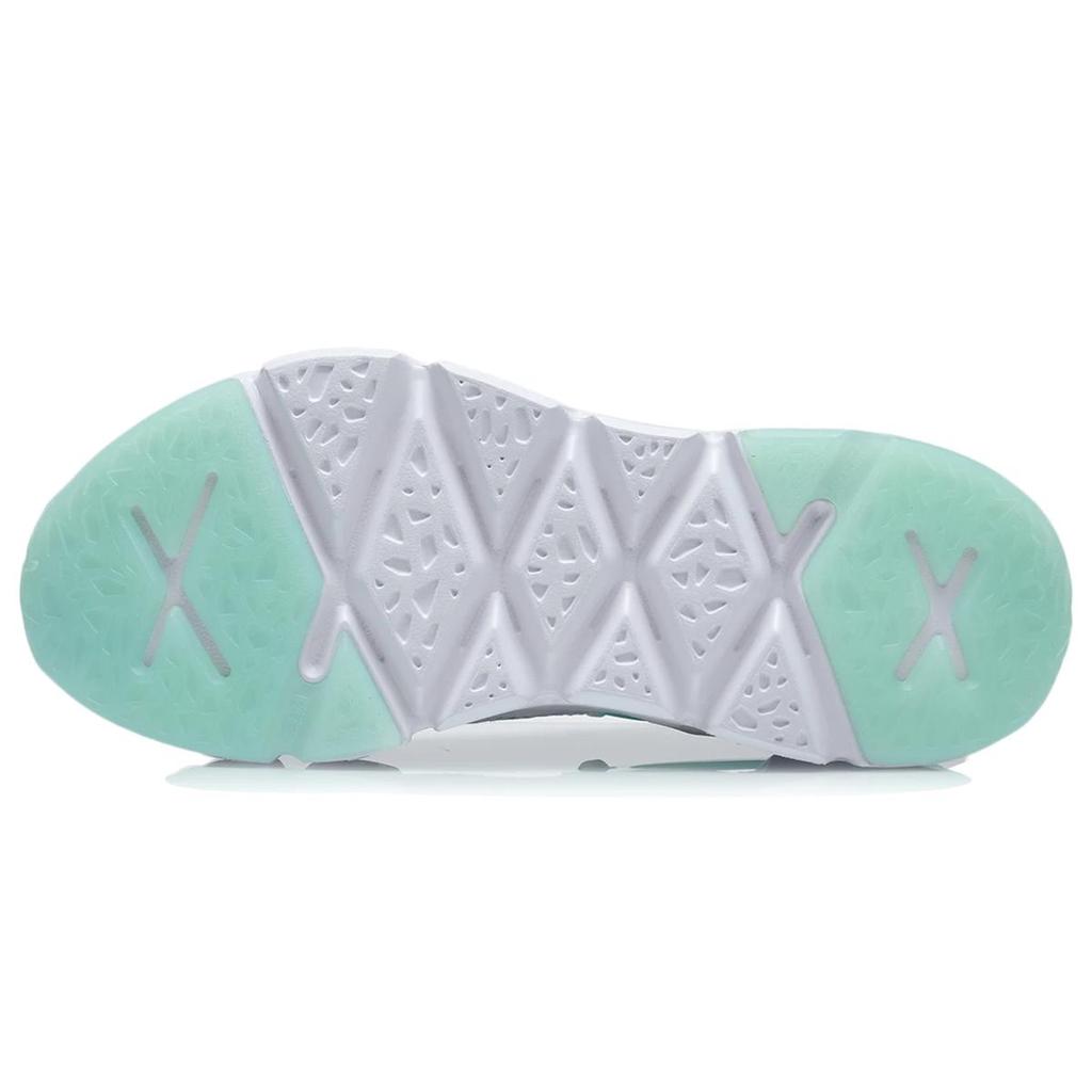 Li Ning Essence 2.3 Delta Cushioning Breathable Low top Basketball Shoes Women's White Green AGBR046-2
