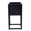 Concove loft flower stand 40 cm black
