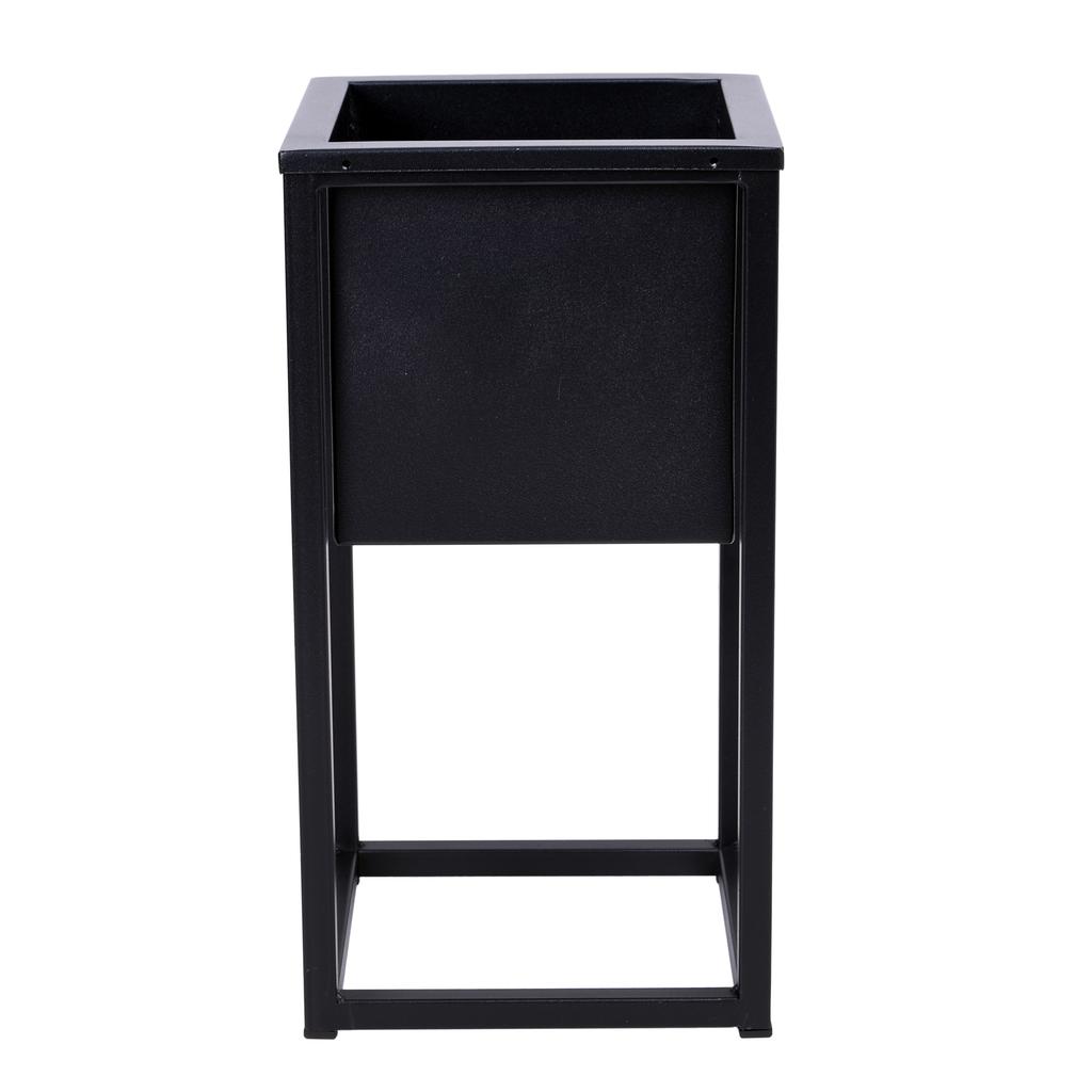 Concove loft flower stand 40 cm black