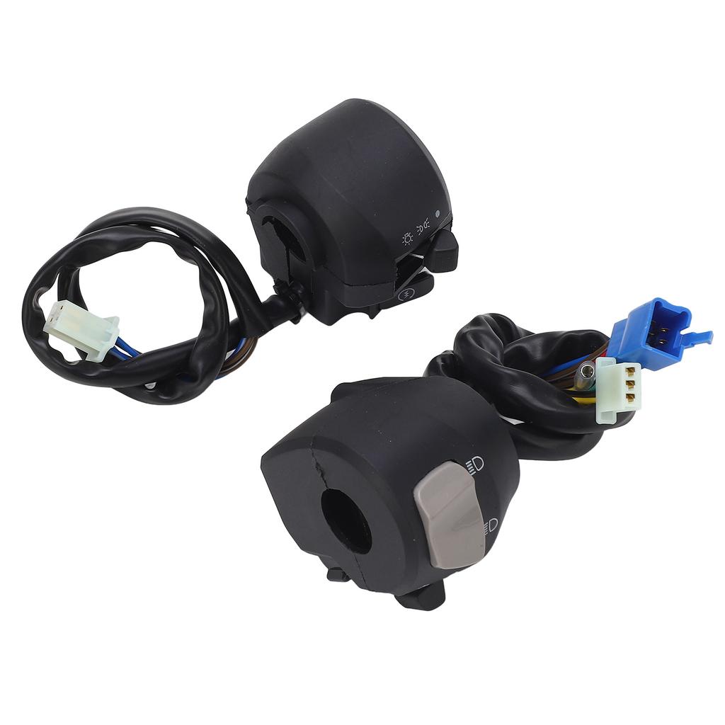 2Pcs Motorcycle Handlebar Switch 7 8in 22mm Left Right Turn Signal Horn Headlight Control Switch for 125 YBR125