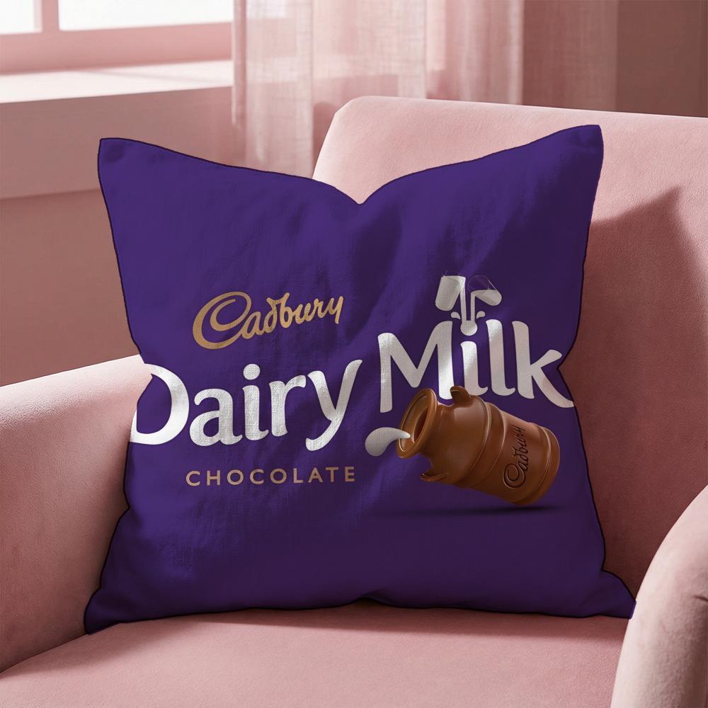 Cadbury Cushion Cover Multi-Scene Pillow Cover for Home & Car - Reversible, Soft & Durable for Daily Use