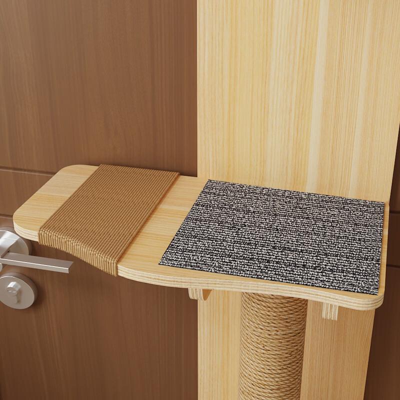 Tiragraffi per Gatti in Legno da Appendere alla Porta Mengchongyuecheng