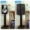 Durable Black 210D Oxford Cloth Speaker Covers - Water And Dust Resistant, Multiple Sizes For Home Theater Outdoor Sound Systems