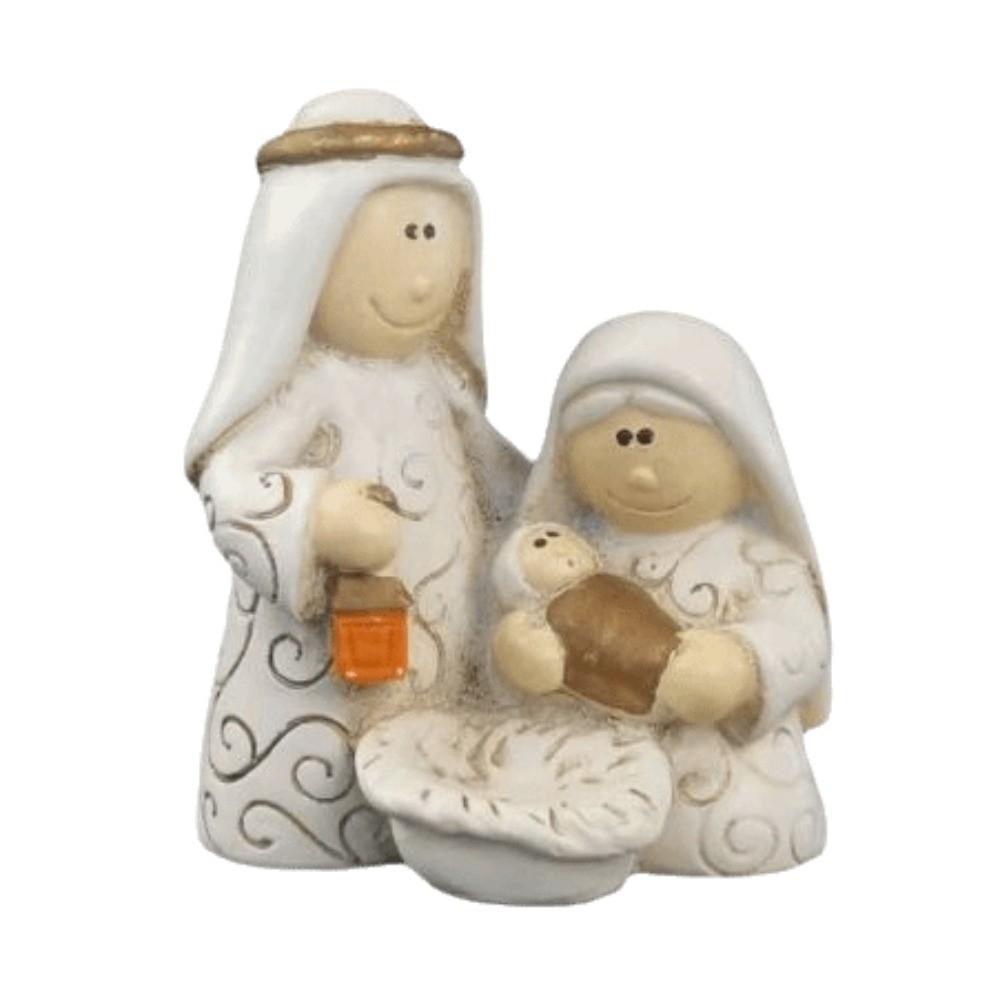 Tabletop Ornaments Nativity Scene Figurine Resin Nativity Family Sculpture Mother's Day