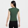 Nike T Shirts Women's Green Crew Neck Moderate