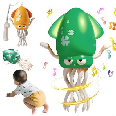 JUYEE Baby Lernspielzeug für Jahresjungen und Altersgruppen und Geburtstag Weihnachten Bewegliches Tintenfisch-Spielzeug mit LED-Hindernis USB Wiederaufladbares Spielzeug, 0-1 Jährige, Kinder,