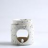 Black Ceramic Aroma Burner for Essential Oils and Candles