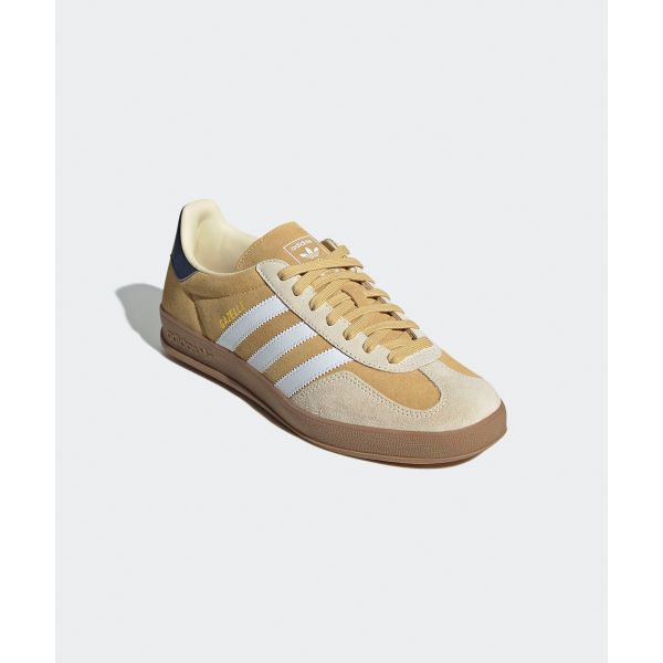 adidas Gazelle Indoor Oat Unisex Sneakers Tan Cloud-White Shadow-Navy JI3523