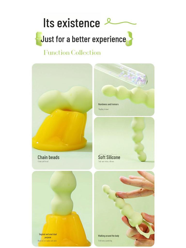 Miji Miaoye Vibrierende Analkugeln – Analstimulator-Spielzeug für Frauen