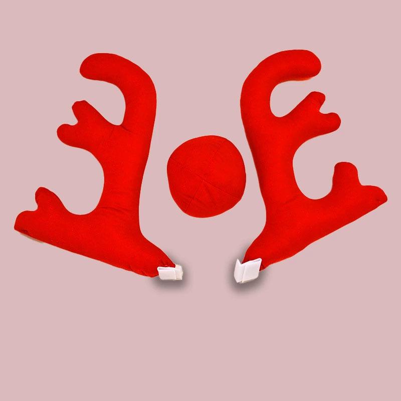Car Decoration Reindeer Antlers - Christmas Ornaments for Show Cars