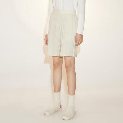 Women's 100% Wool Tapered Casual Shorts