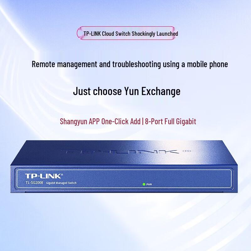 Tp-Link TL-SG2008 8-Port Gigabit Cloud Managed Web Smart Switch