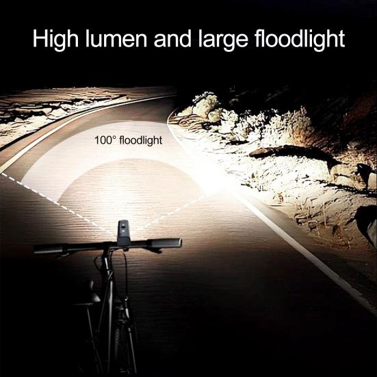 Czujnik Rowerowy Reflektor Tryby Regulowane Lekki Wodoodporny Akumulatorowy Rower Górski MTB Szosowy Jazda Nocna LED Lampa Przednia