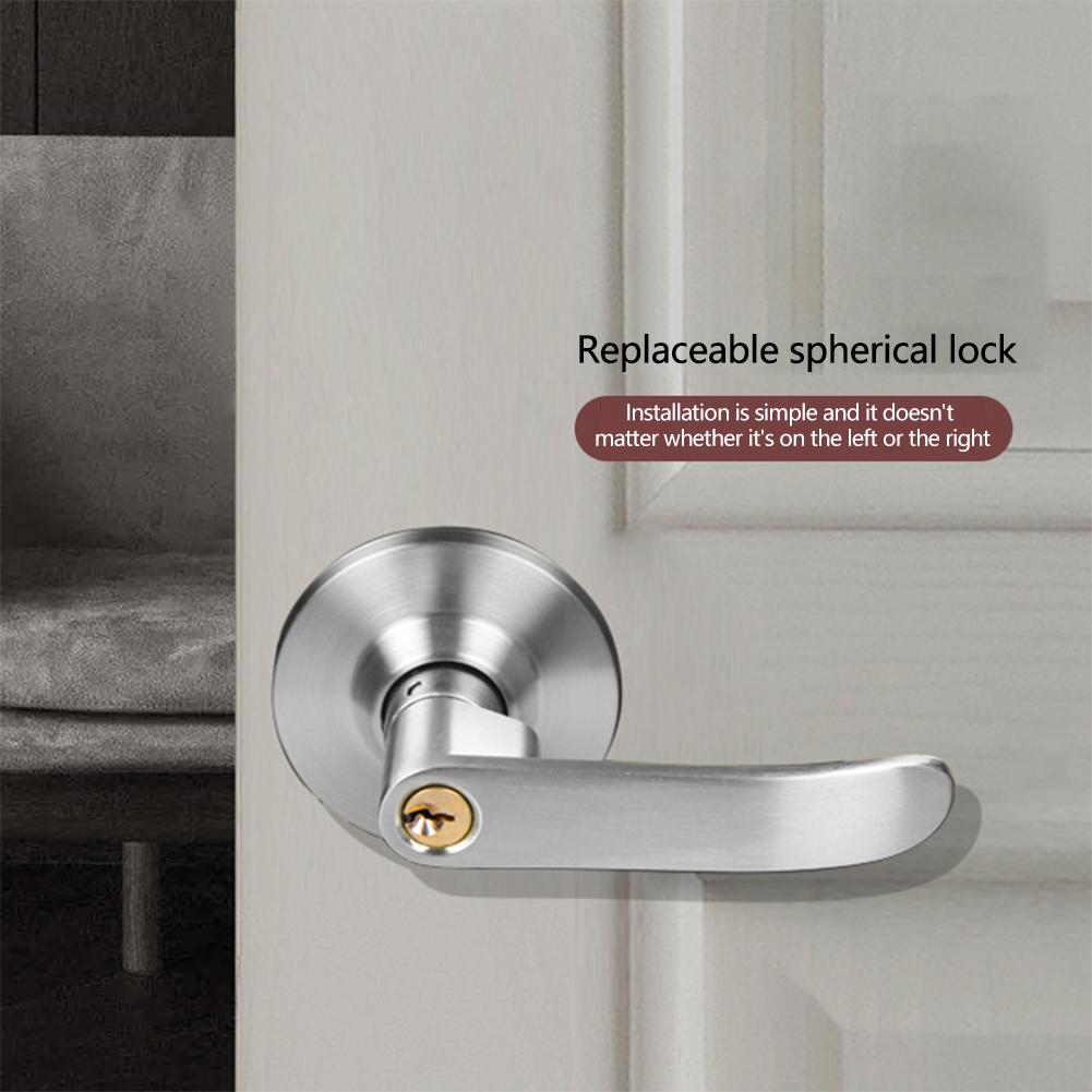 3-Rod Door Lock Aluminum Alloy Mortise Lock Door Knob Lock Set Easy Installation Universal Lock