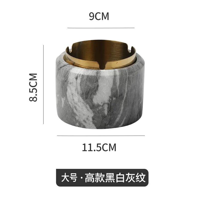Nordic Ins Ashtray Luxury Home Living Room Simple Personality Creative Trend Hotel Office Decoration Anti-fly Ash Ornaments