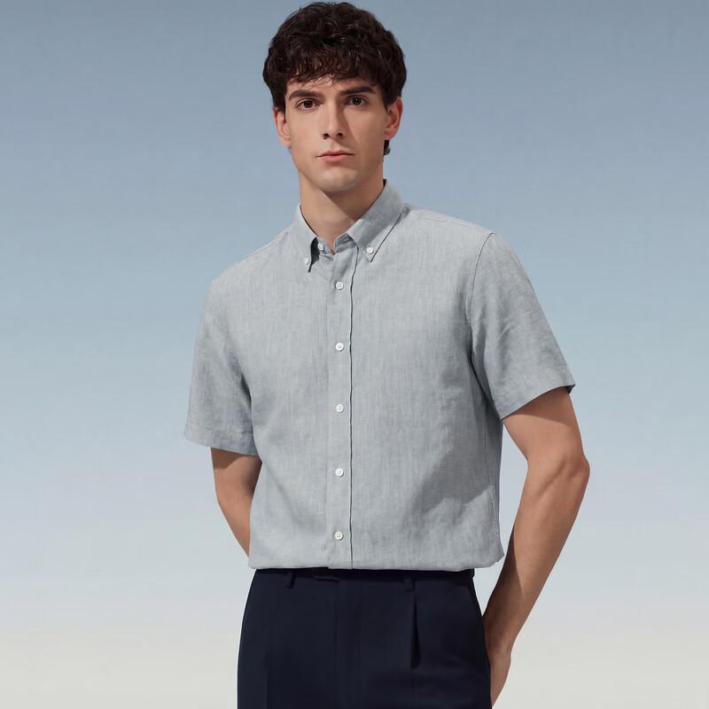 Judger Men s 3A Antibacterial Cool & Breathable Machine Washable Summer Short-Sleeve Shirt 44