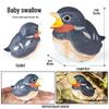 Children's Animal Simulation Toy Set: Eagle, Falcon, Secretary Bird, Owl Figurines