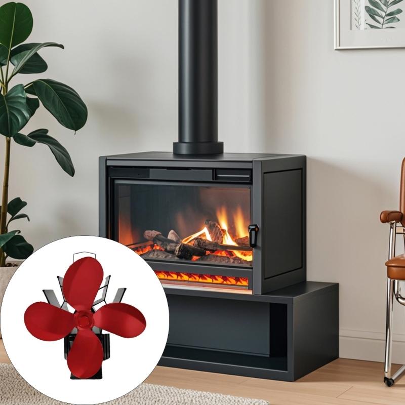 Auto Running Fireplaces Blower Auto Adjusts Speed Base On Temperature High Efficiency Air Circulations 172mm Fan