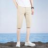 Summer New Suit Shorts Men's Fashion Casual Five-point Medium Pants Non-ironing Slim-fitting Thin Suit Shorts Men