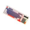 98 Key Wired Mechanical Keyboard with Three Color Keycaps RGB Backlit Portable for Gaming Office