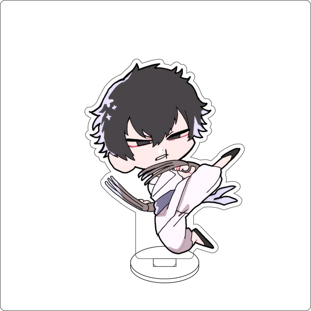 10CM Anime BLEACH Figure Stand Model Grimmjow Jaegerjaques/Urahara Kisuke/Kurosaki Ichigo Cute Desk Decor Standing Sign Gifts