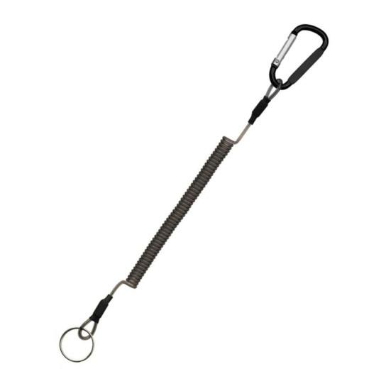 Anti-lost Rope with Carabiner Boating Fishing Lanyard Heavy Duty Pliers Tools Multifunctional Outdoor Retractable Coiled Tether