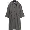 Trench Lungo Minimalista Comodo Versatile Uomo Capospalla Grigio 05949039-35