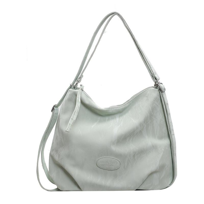 Urban Minimalist Pu Tote Bag With Zipper Pockets For Daily Use
