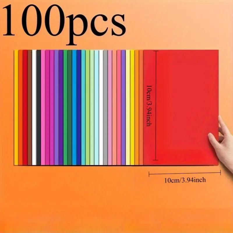 

100 Sheets Premium A4 Cardstock Paper – Scrapbooking, Office & DIY (Vibrant Colors, Foldable & Tear-Resistant