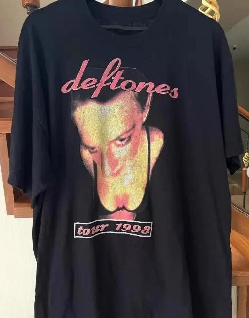

Deftones Графическая Черная Футболка с Коротким Рукавом Унисекс Мужская Женская S-5XL Унисекс Футболка S