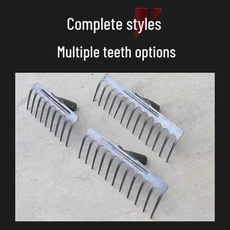 9-Tooth Manganese Steel Garden Rake