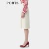 PORTS Elegant Pleated Midi Skirt