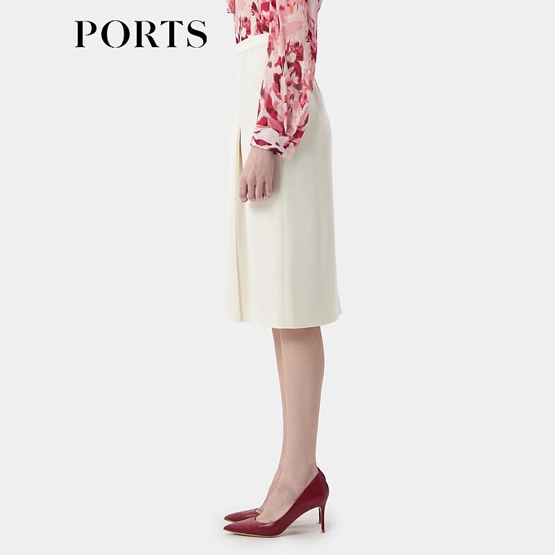 PORTS Elegant Pleated Midi Skirt
