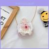 Childrens Cute Princess Girls Crossbody Bag With Faux Pearl Handle And Cartoon Animal Pattern For Daily Use