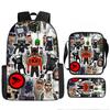 Toilette Mann und Monitor Person Skibidi Toilette Spiel Cartoon Rucksack, Umhängetasche, Federmäppchen