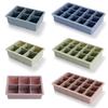 Ice Cube Trays Premium Silicone Ice Cube Moulds with Lid Flexible BPA-Free for Chilled Drinks Whiskey Cocktails Reusable