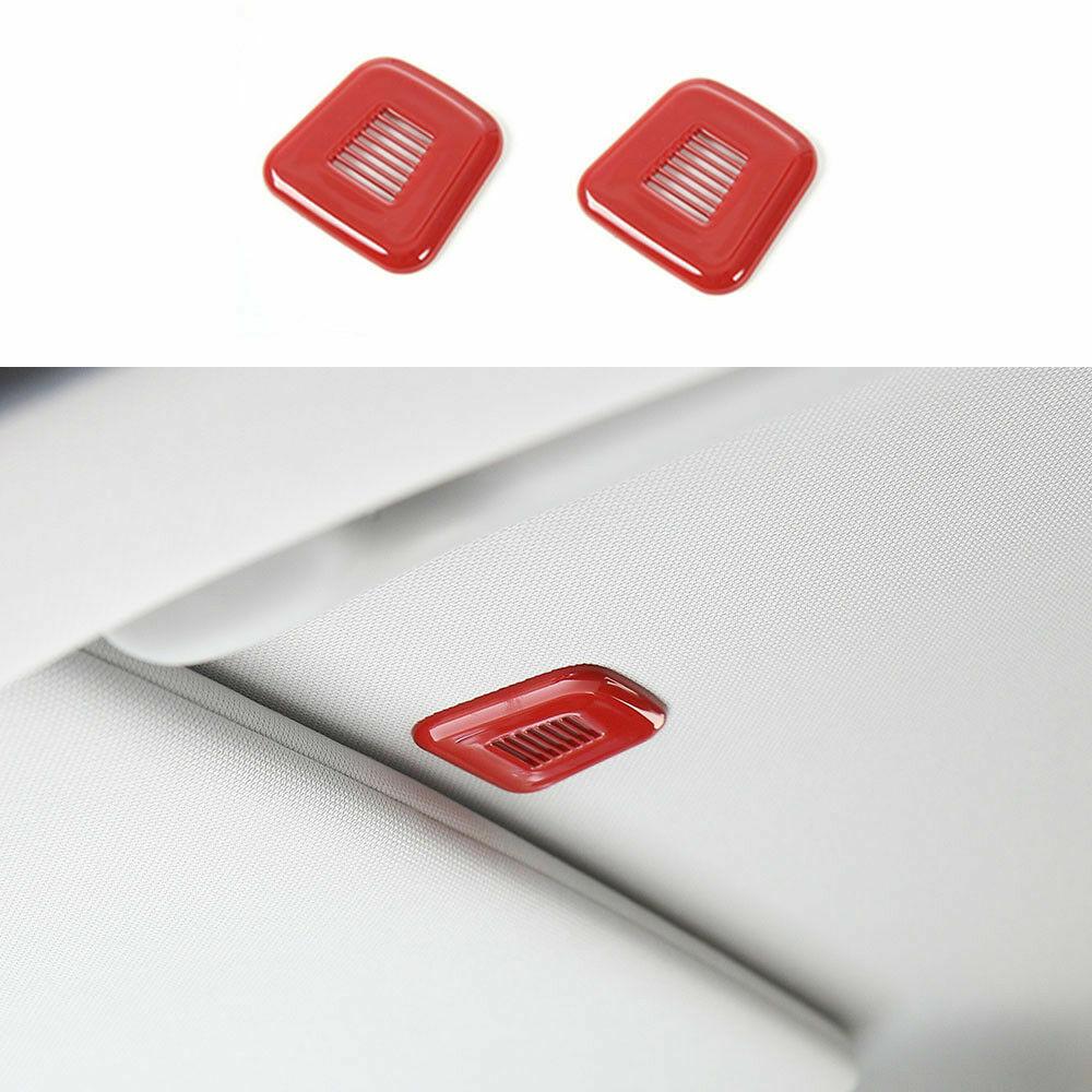 Top Microphone Cover Trim Bezel Decoration Red For Jeep Compass 17+ Renegade 18+