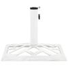 Vidaxl Podstawa Pod Parasol, Biała, 44X44X31 Cm, Żeliwo