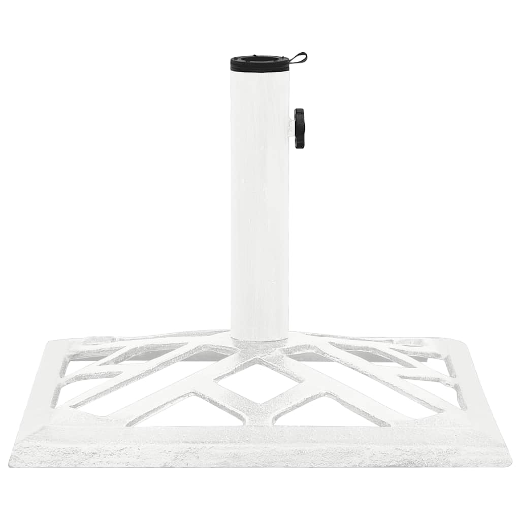 Vidaxl Podstawa Pod Parasol, Biała, 44X44X31 Cm, Żeliwo