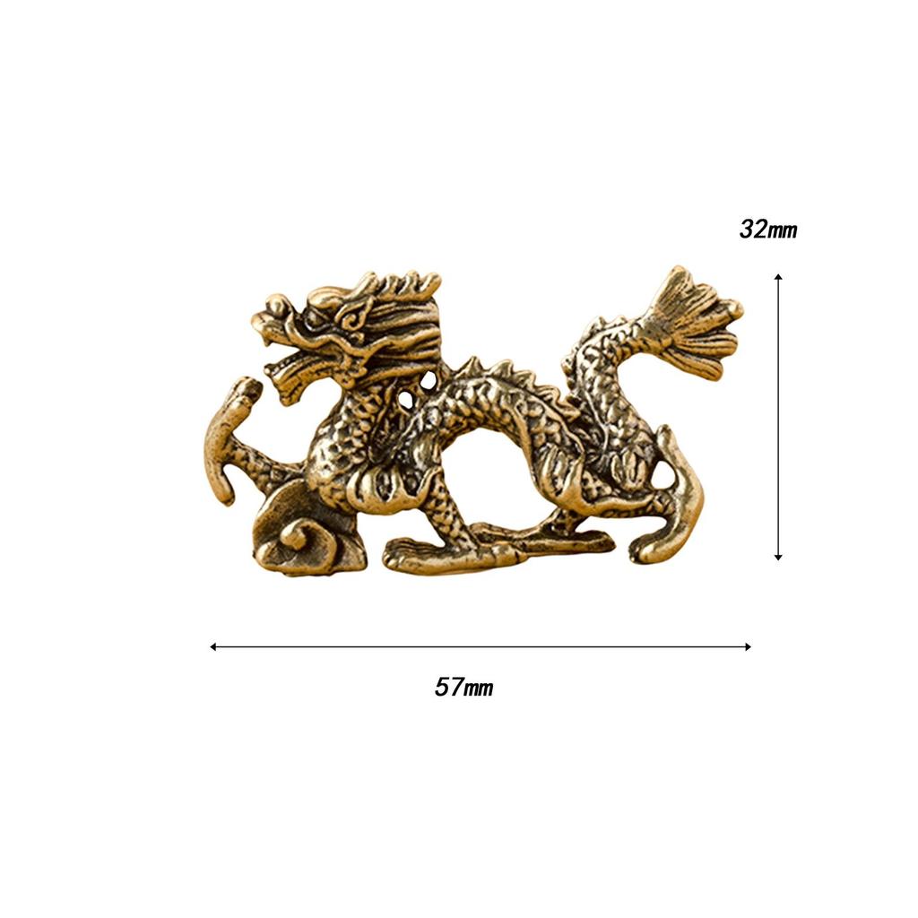 12 Pieces Chinese Zodiac Set Brass Figurine Vintage Birthday Gifts Animal Statue Mini Statues