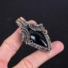 Black Onyx Jewelry, 999 Copper Wire Wrapped Pendant Handmade Gemstone Jewelry, Gifts For Wife Brand New Pendant
