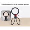 5X 15X Hanging Neck Magnifying Glass 3 Colour LED Light USB Gooseneck Page Magnifier for Sewing Repairing