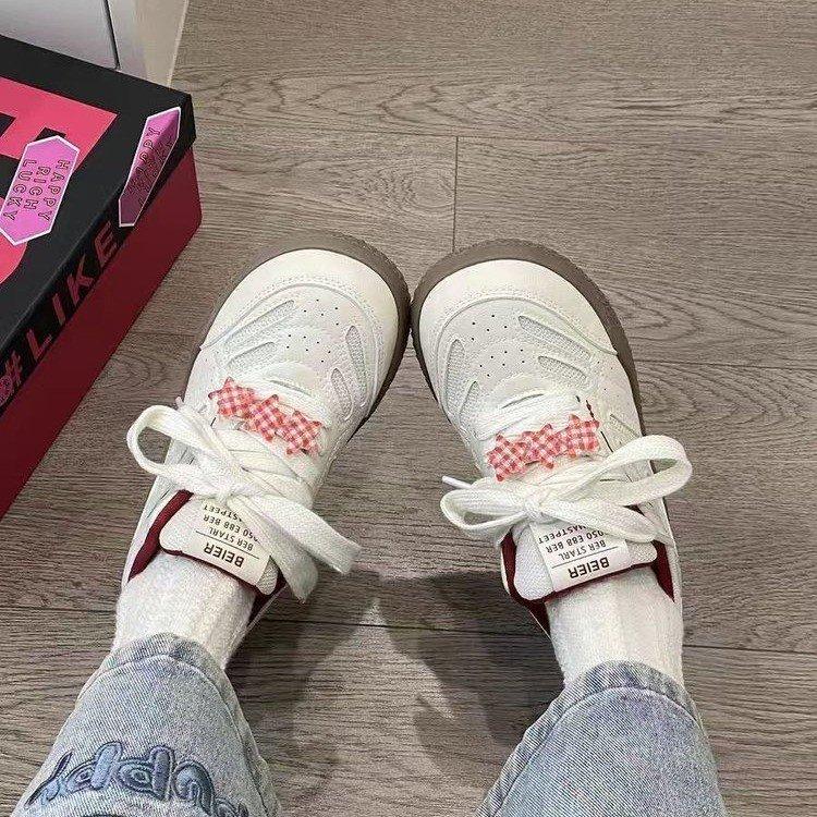 Pink German Training Board Shoes Ugly Cute Summer New Chic Niche Breathable Sports Forrest Gump