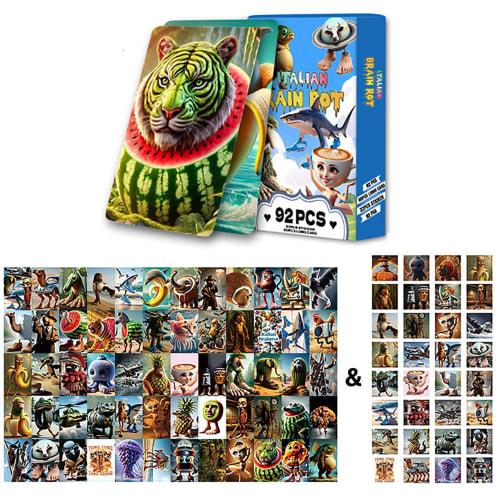 Tuntuntunsaful Lomo Card, 60 Trading Cards + 32 Stickers, Storage, Commemorative Cards, Moe Merchandise, Kids, Birthday Gift