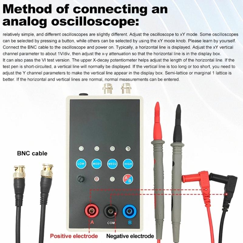 Advanced  Curves Tester 2 Channel 4 Level Frequency Electrical Engineering Tool Upgrades for Circuit Board Maintenance