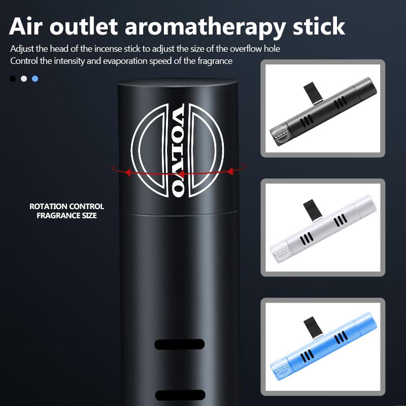 For Volvo Car Fragrance Custom Vent Clip Cylindrical Essential Oil Sticks V50 S60 XC60 S40 XC40 XC90 V60 S80 S90 V70 XC70